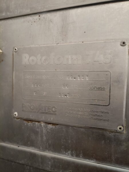 Masina de format hamburger, Stek, Falafel- Model Rotoform 745